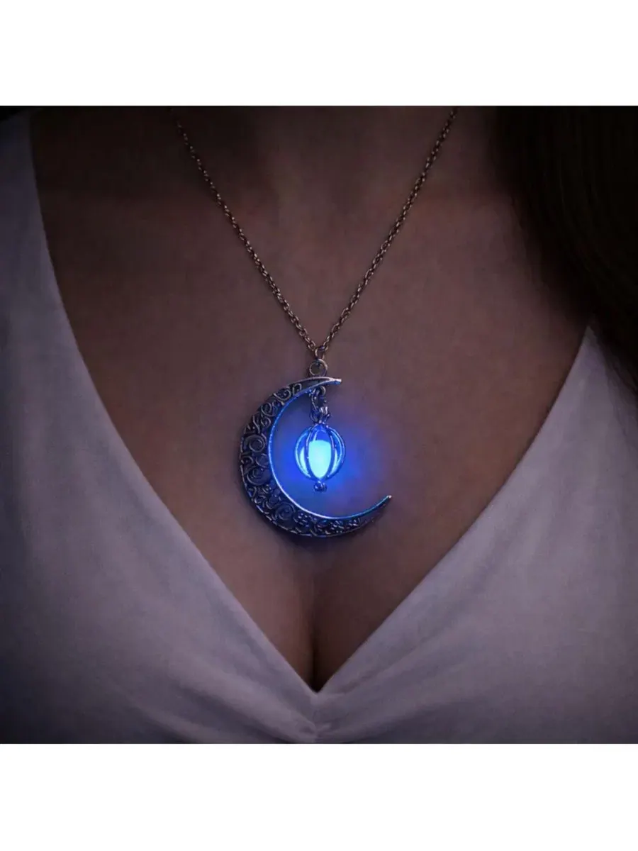 Подвеска-кулон Moon Glow Pendant Necklace Rebl Jewelry — изображение 1 из 3, оттенок синий
