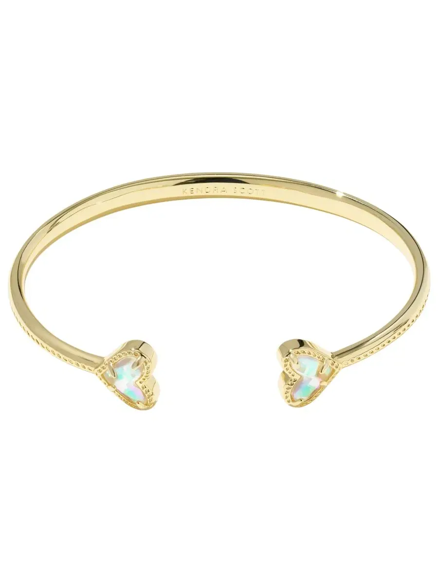 Браслет-манжета Kendra Scott Framed Ari Dichroic Glass Heart Cuff — изображение 2 из 3, оттенок фиолетовый