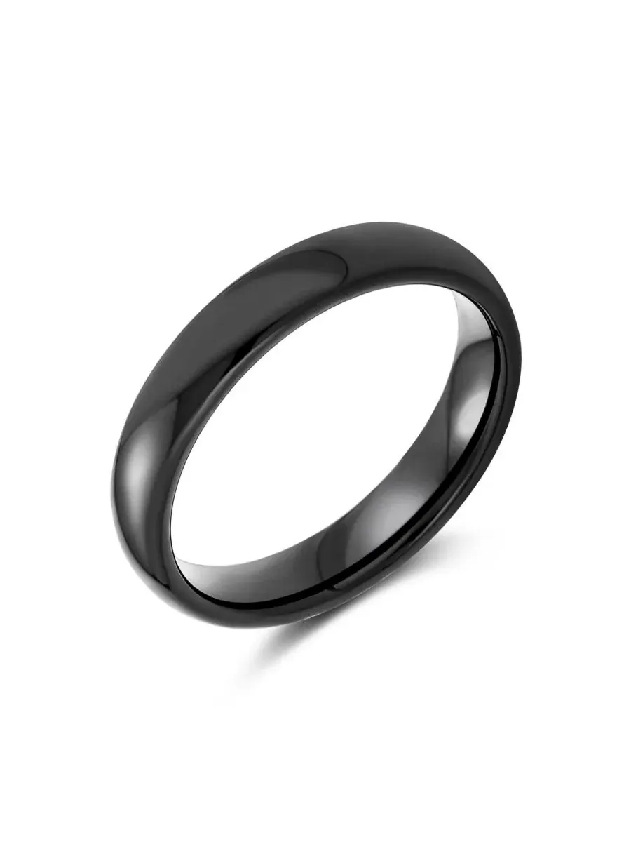 Обручальное кольцо с куполом, титановое, 4 мм Bling Jewelry