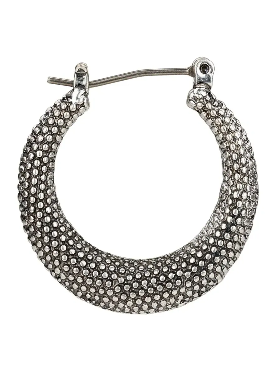 Серьги-пусеты с подвеской-кисточкой Caviar Collection Gypsy Hoop Patricia Nash — изображение 2 из 3, оттенок серебряный