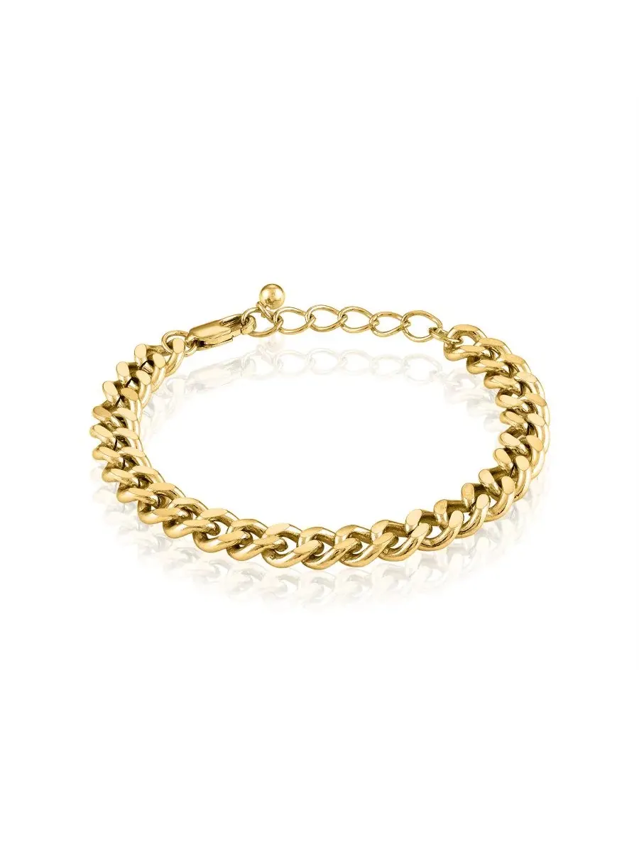 Браслет на лодыжку из коллекции Cuban Link Oma The Label — золотистый