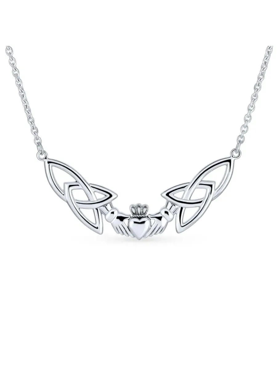 Колье-подвеска Celtic Claddagh Trinity Love Knot Friendship Bling Jewelry