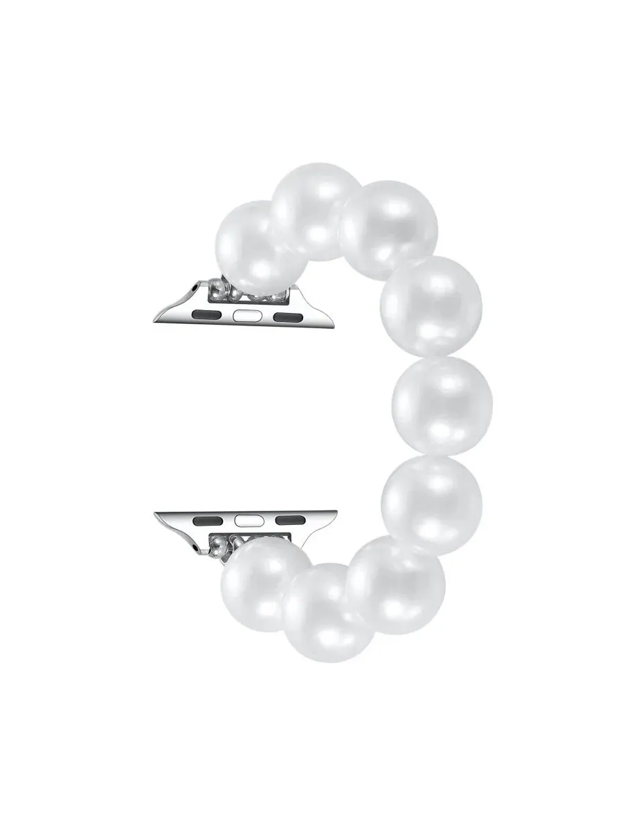 Браслет с жемчугом Violet Cultivated Pearl Band Posh Tech — изображение 2 из 7, оттенок белый