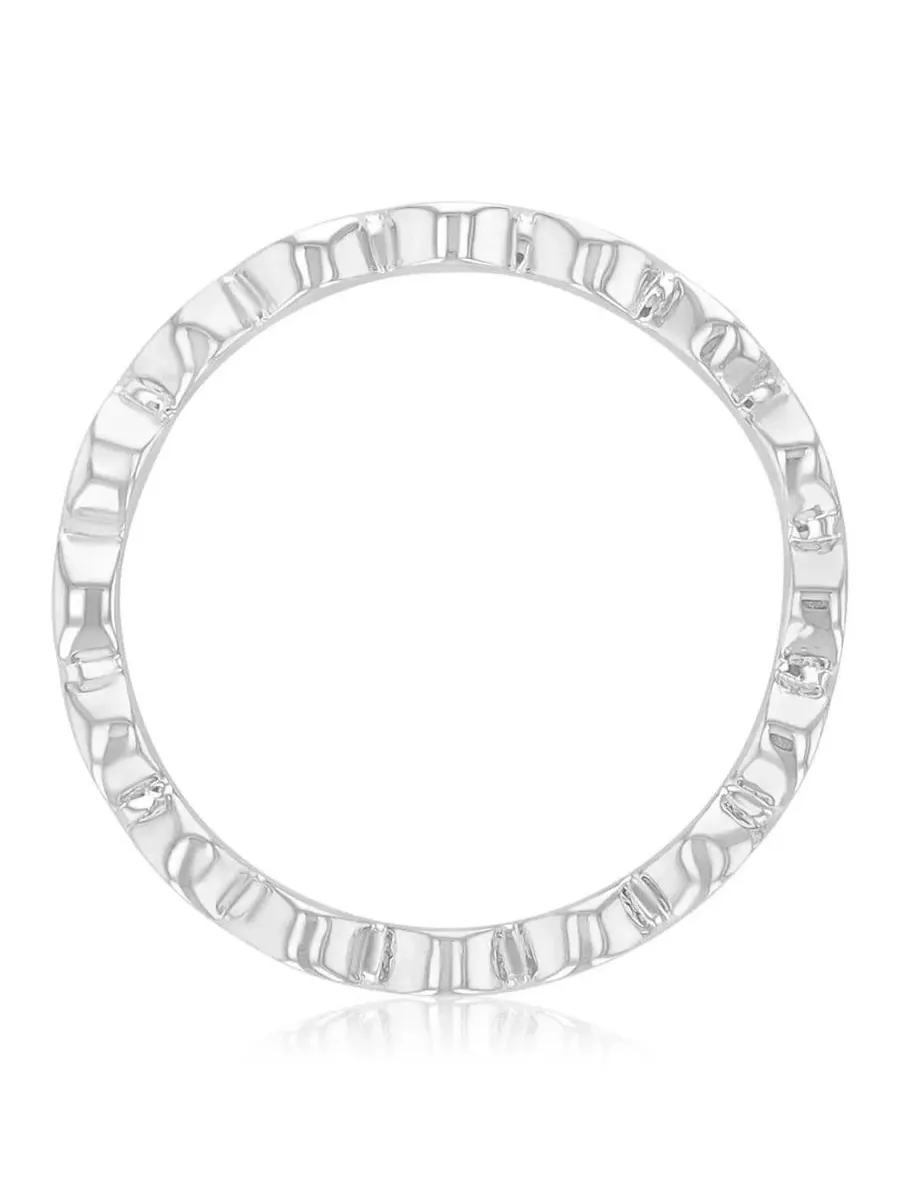 Кольцо с полированными дисками 4 мм, модель Discs Band Roxy — изображение 2 из 5, оттенок серебристый