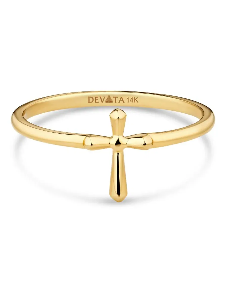 Кольцо с крестом, модель Cross Ring DEVATA