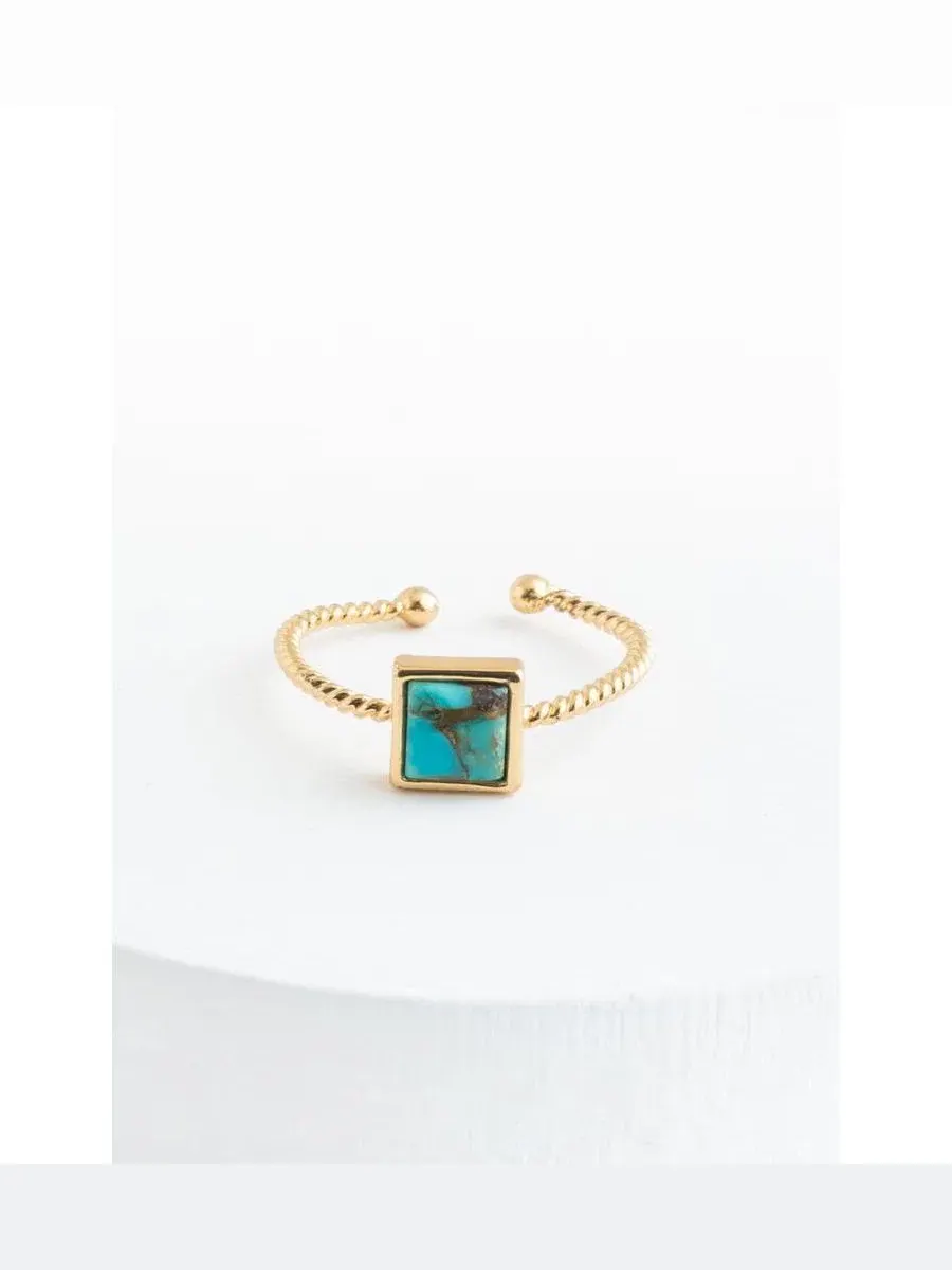 Кольцо Jayne Square Turquoise Starfish Project