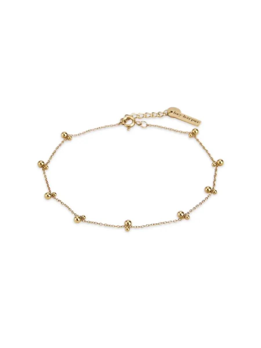Браслет на щиколотку Double Bubble Anklet Hey Harper — золотистый