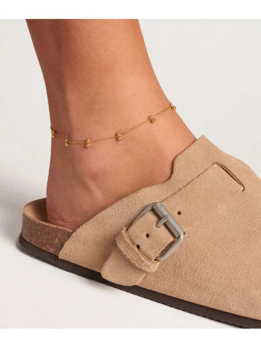 Браслет на щиколотку Double Bubble Anklet Hey Harper — изображение 2 из 4, оттенок золото