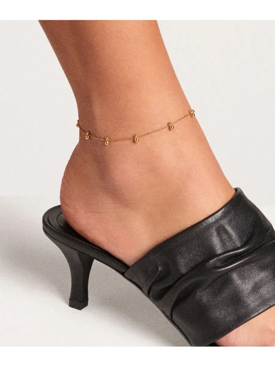 Браслет на щиколотку Double Bubble Anklet Hey Harper — изображение 4 из 4, оттенок золото