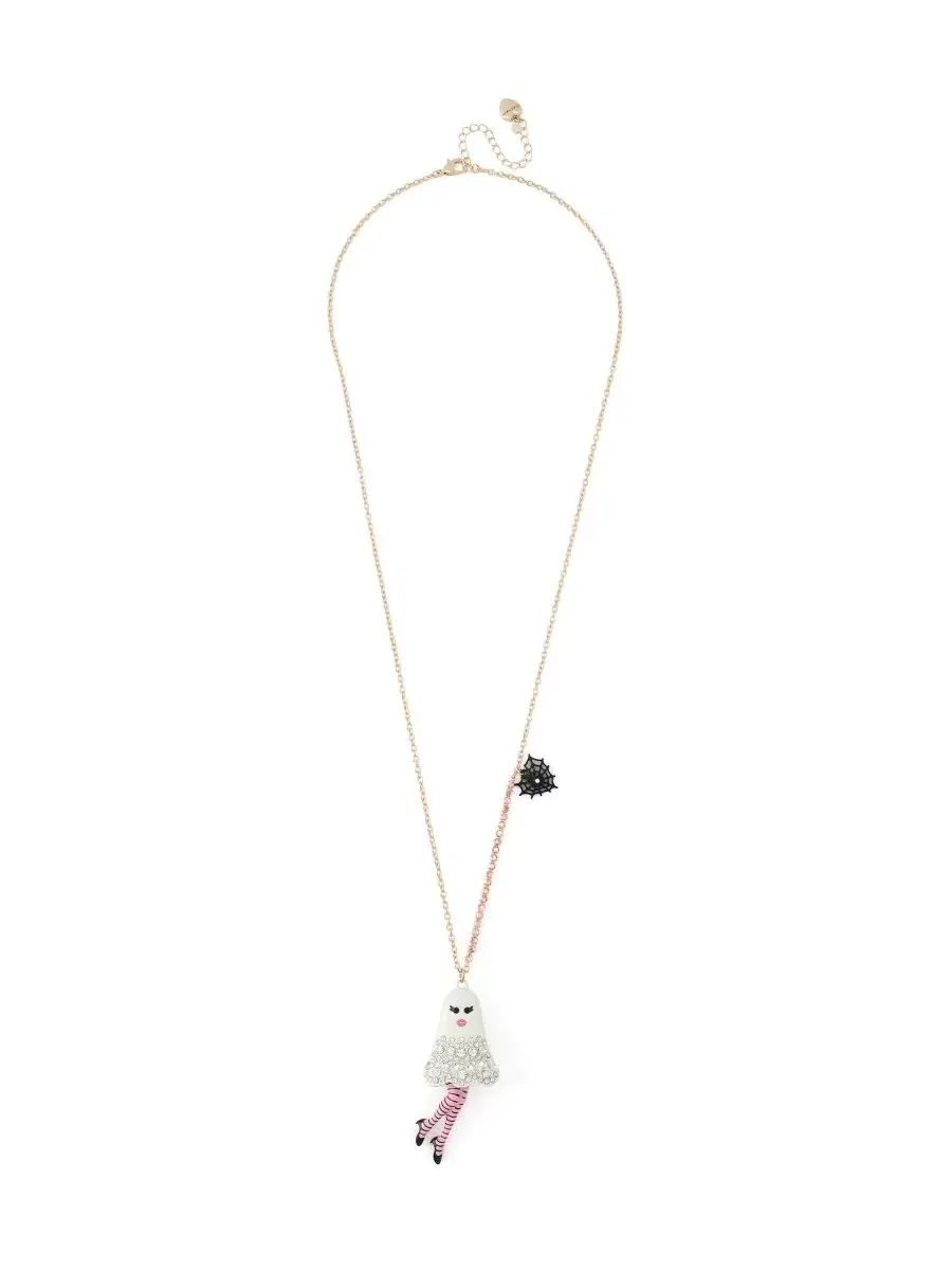 Колье с подвеской-призраком Girly Ghost Betsey Johnson