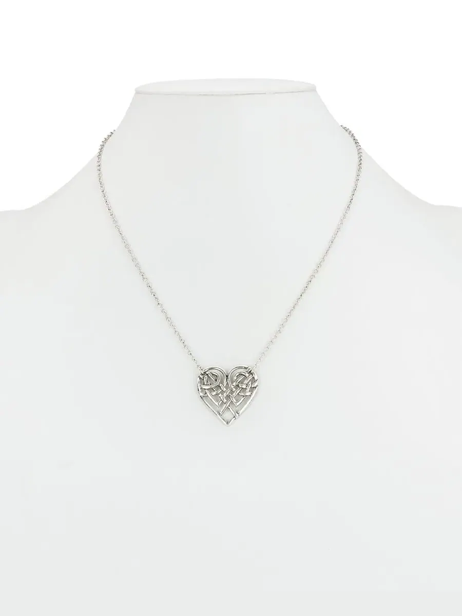 Кулон с сердцем Scandinavian Knot Collection Patricia Nash — изображение 3 из 4, оттенок серебряный