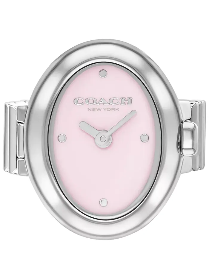 Женские часы-кольцо Sammy Silver Tone из нержавеющей стали, 18 мм Coach