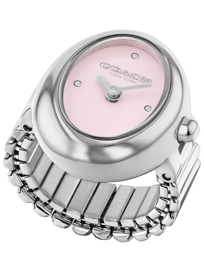 Женские часы-кольцо Sammy Silver Tone из нержавеющей стали, 18 мм Coach — изображение 2 из 3