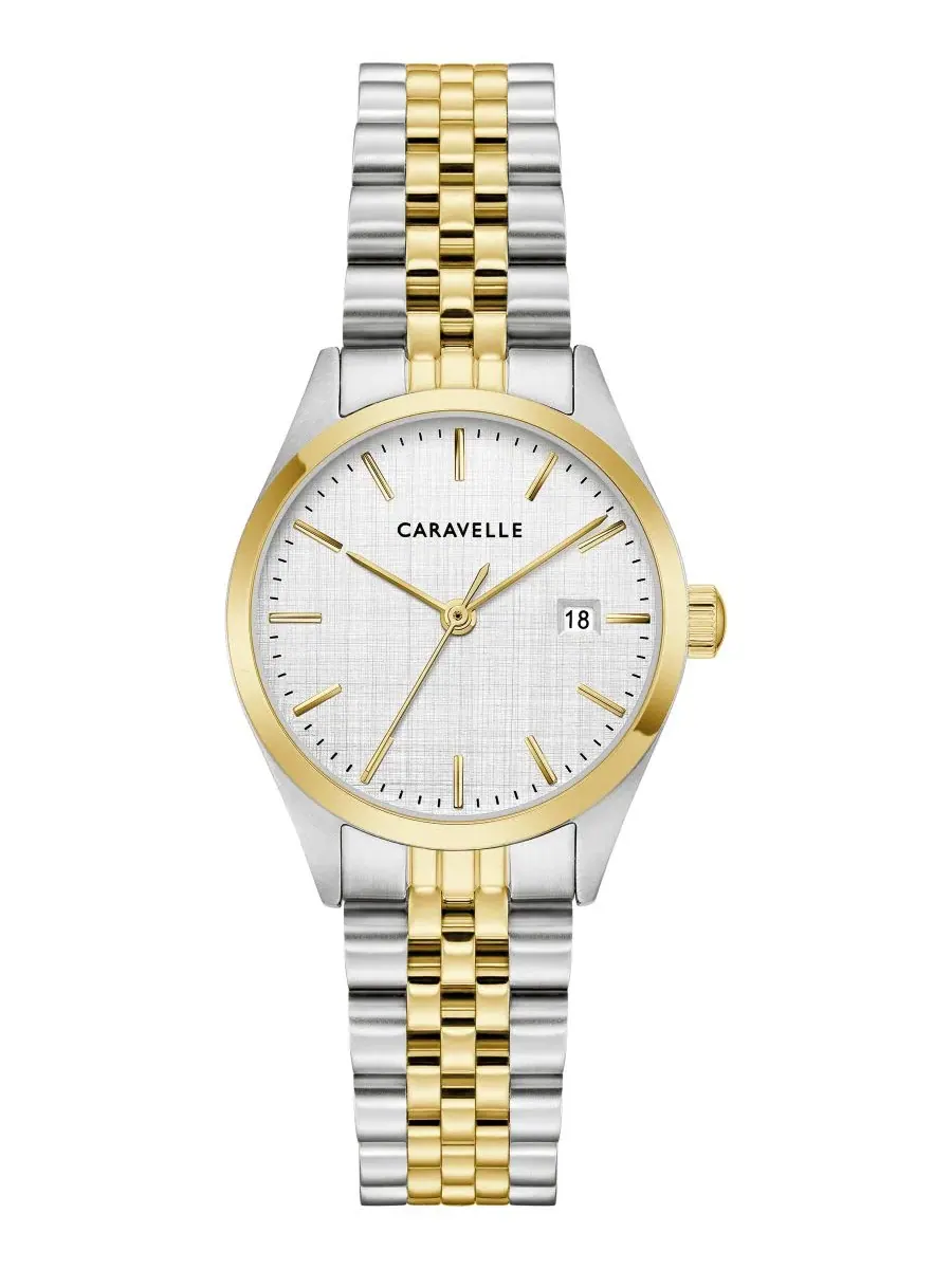 Женские часы с браслетом из нержавеющей стали, 28 мм Caravelle — мульти