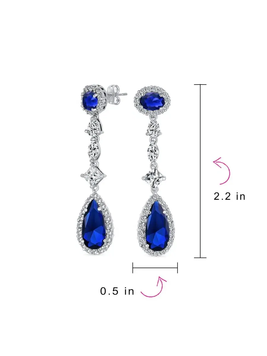 Серьги-люстры с кристаллами циркония Art Deco Style Canary Yellow Cubic Zirconia Halo CZ Statement — изображение 3 из 5