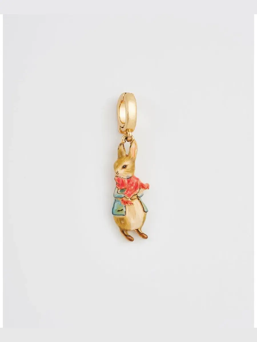 Браслет с подвеской Peter Rabbit with Scarf Fable England — изображение 2 из 4, оттенок золото