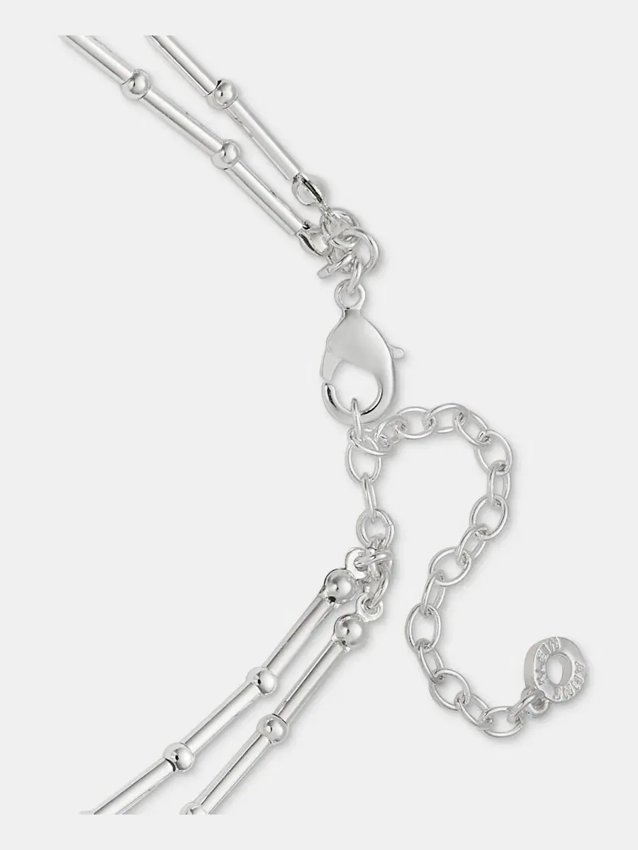 Колье Anne Klein с разноцветными камнями — изображение 4 из 5, оттенок синий