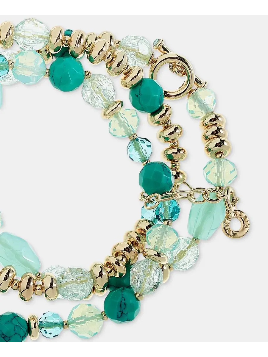 Браслет-стеклярус с подвесками Anne Klein — изображение 4 из 4, оттенок мульти