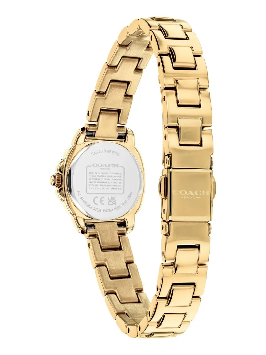 Женские часы Kitt Gold-Tone Stainless Steel Bracelet Watch 21mm COACH — изображение 2 из 4, оттенок золото
