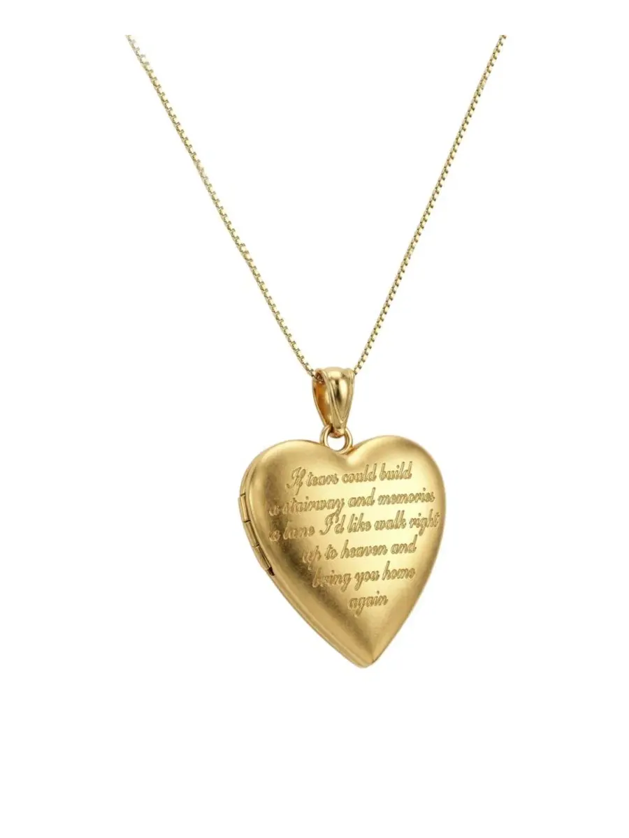 Кулон-медальон с фотографией Heaven's Keepsake The M Jewelers — золотистый