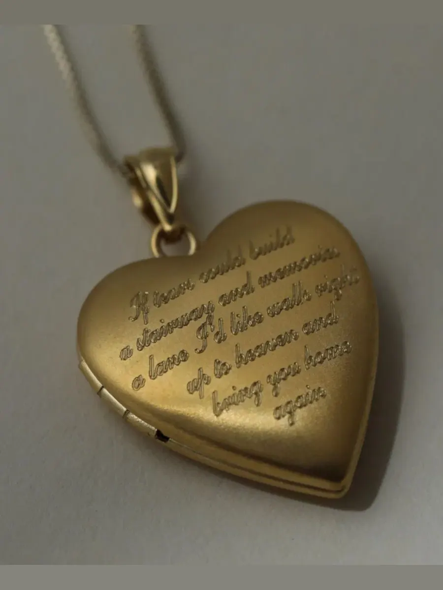 Кулон-медальон с фотографией Heaven's Keepsake The M Jewelers — изображение 7 из 7, оттенок золото
