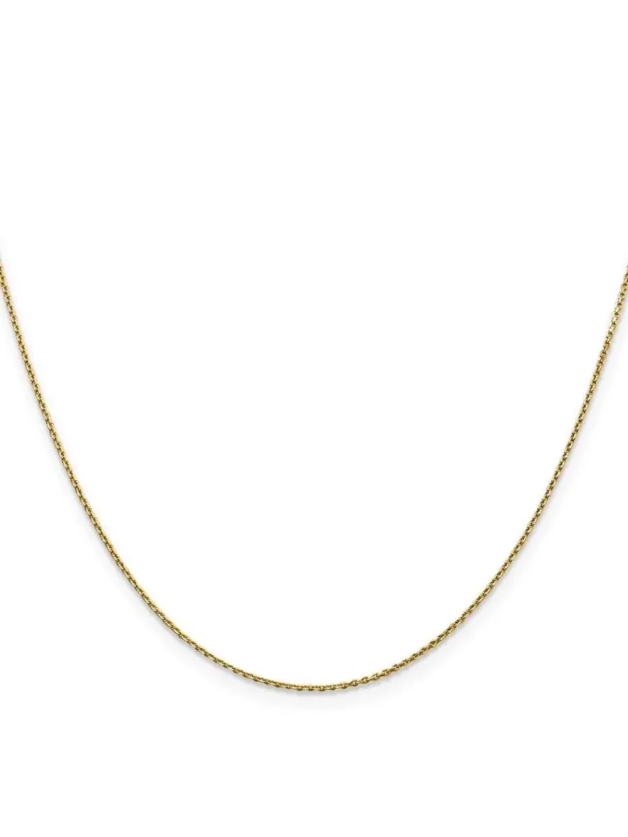 Колье из желтого золота 18 карат, цепочка плетения кабель 0,9 мм Curata Jewelry