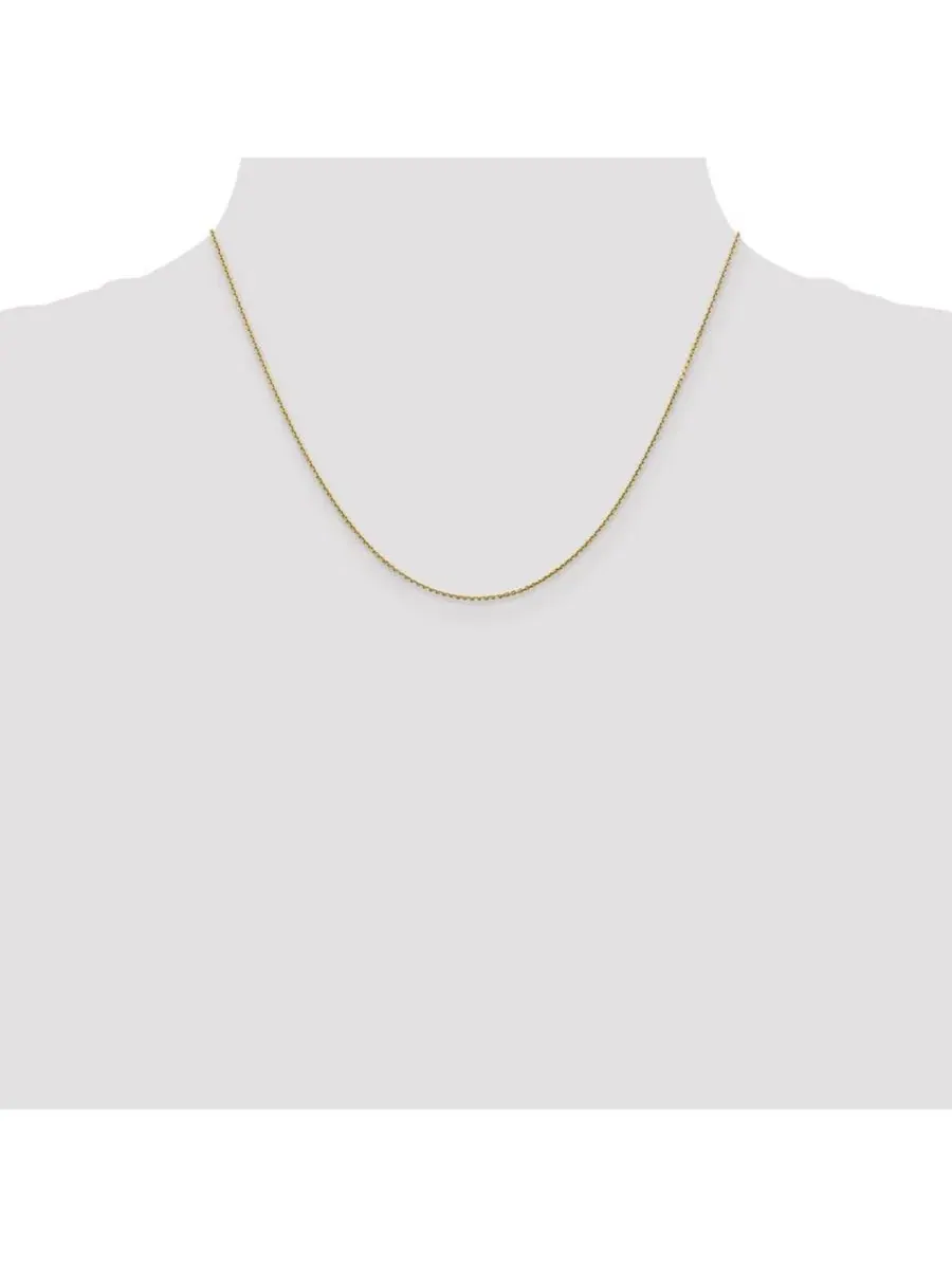 Колье из желтого золота 18 карат, цепочка плетения кабель 0,9 мм Curata Jewelry — изображение 3 из 7, оттенок золото
