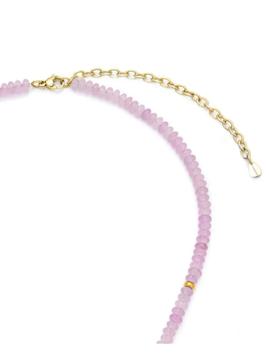 Ожерелье из натуральных камней Charis Gemstone Beaded Necklace Kamaria, Lavender Jade — изображение 4 из 7