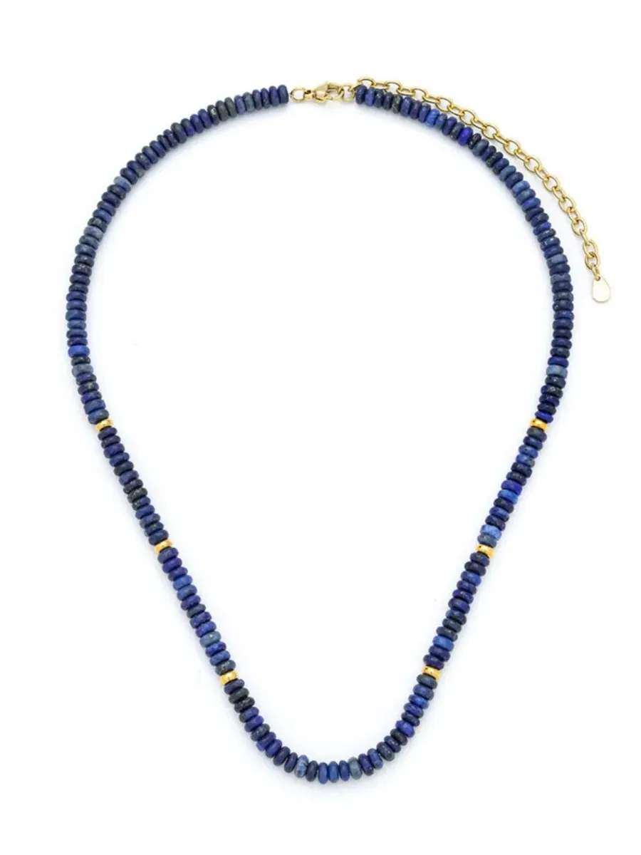 Бусы из натуральных камней Charis Gemstone Beaded Necklace Kamaria — изображение 1 из 7, оттенок синий