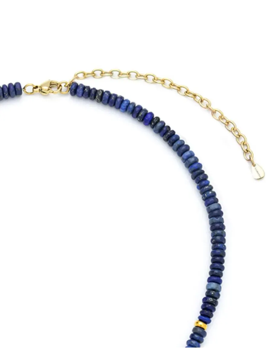 Бусы из натуральных камней Charis Gemstone Beaded Necklace Kamaria — изображение 5 из 7, оттенок синий