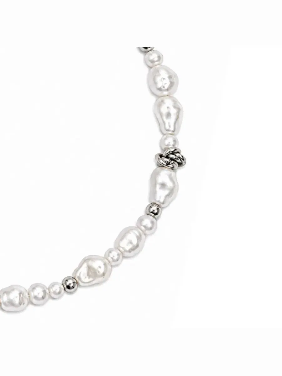 Колье Liquid Pearl Rebl Jewelry — изображение 3 из 3, оттенок серебряный