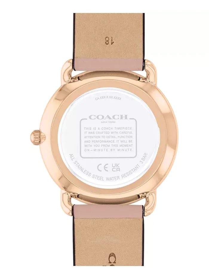 Женские часы Elliot Blossom с кожаным ремешком, 36mm Coach — изображение 2 из 5