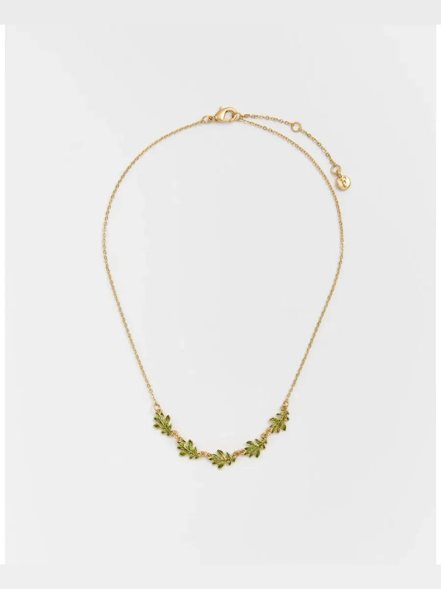 Колье с подвеской Oak Leaf Gold Fable England