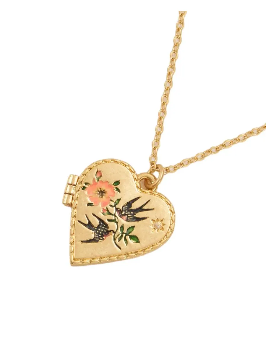 Локет-сердце Swallow Locket Fable England