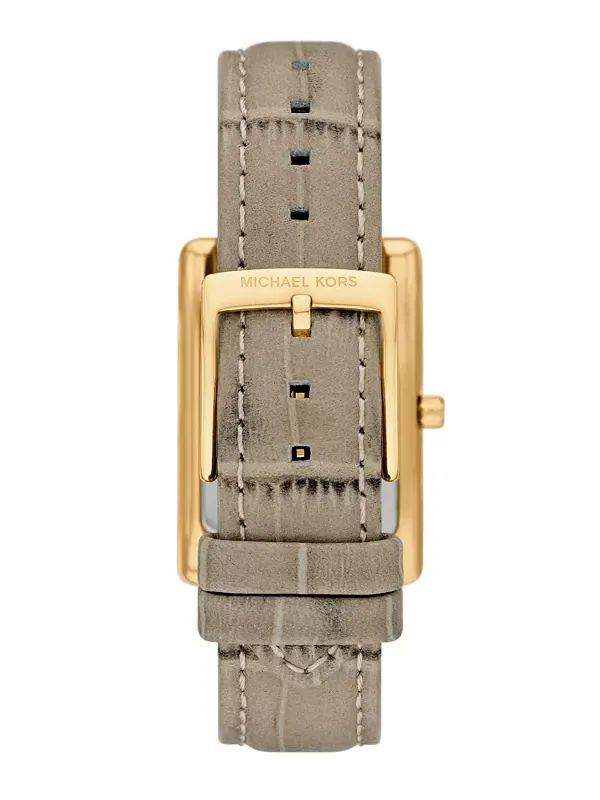 Женские часы Essex с тремя стрелками, из натуральной кожи, 26 x 36 мм Michael Kors — изображение 2 из 4, оттенок нудовый