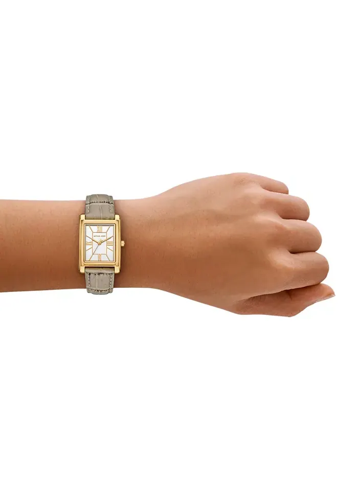 Женские часы Essex с тремя стрелками из натуральной кожи нуда, 26x36 мм Michael Kors — изображение 4 из 4