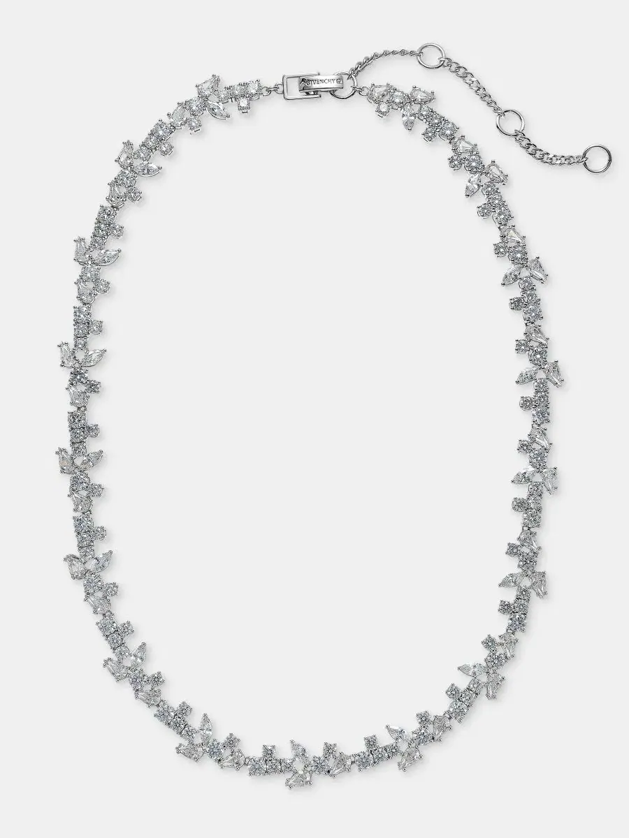 Колье-ошейник с кубическим цирконием, 16" + 3" удлинитель Givenchy — изображение 1 из 5, оттенок белый