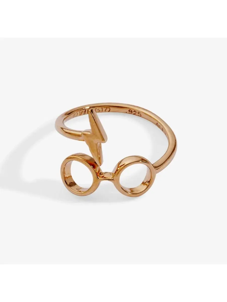 Кольцо-обертка с очками и шрамом Гарри Поттера Alex and Ani