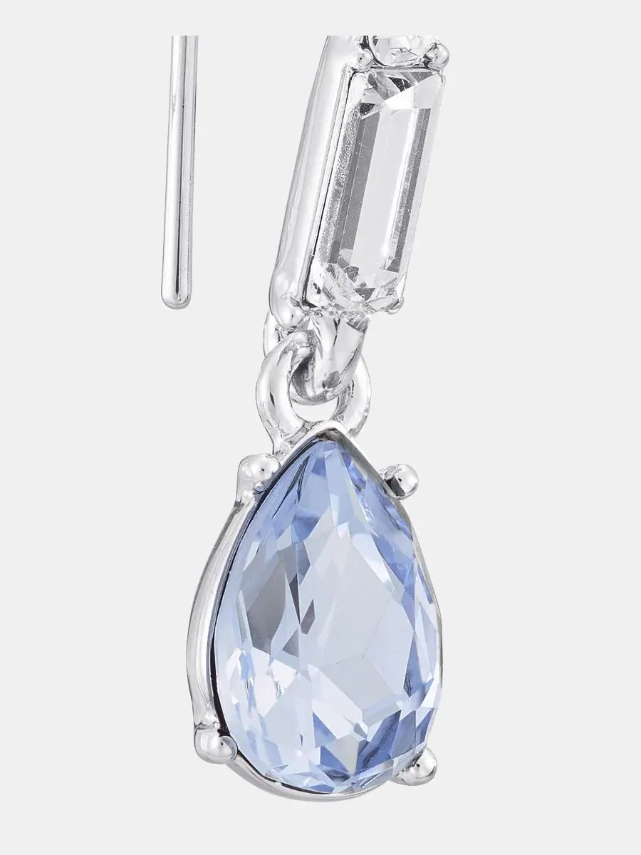 Серьги-пусеты с кристаллами, модель Crystal Threader Givenchy — изображение 3 из 3, оттенок голубой
