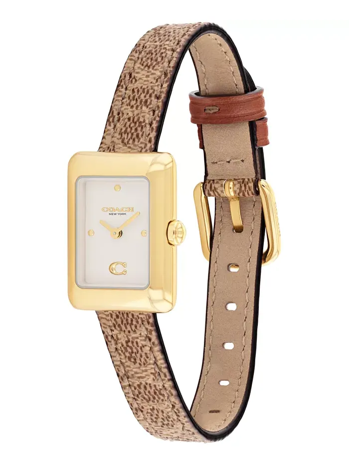 Женские часы Mara Brown с кожаным ремешком, 19 x 26 мм Coach — изображение 3 из 6