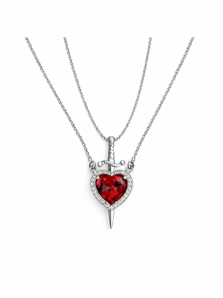 Комплект из двух кулонов: Сердце и Кинжал Rebl Jewelry