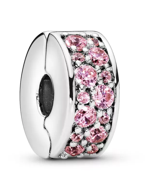 Шарм с фиксированным зажимом из кубических цирконий Pandora