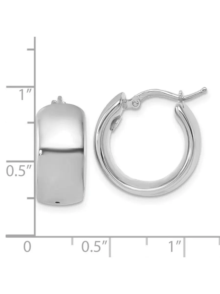 Серьги-кольца из желтого золота 18 карат, широкие, круглые Curata Jewelry — изображение 2 из 7, оттенок золотистый
