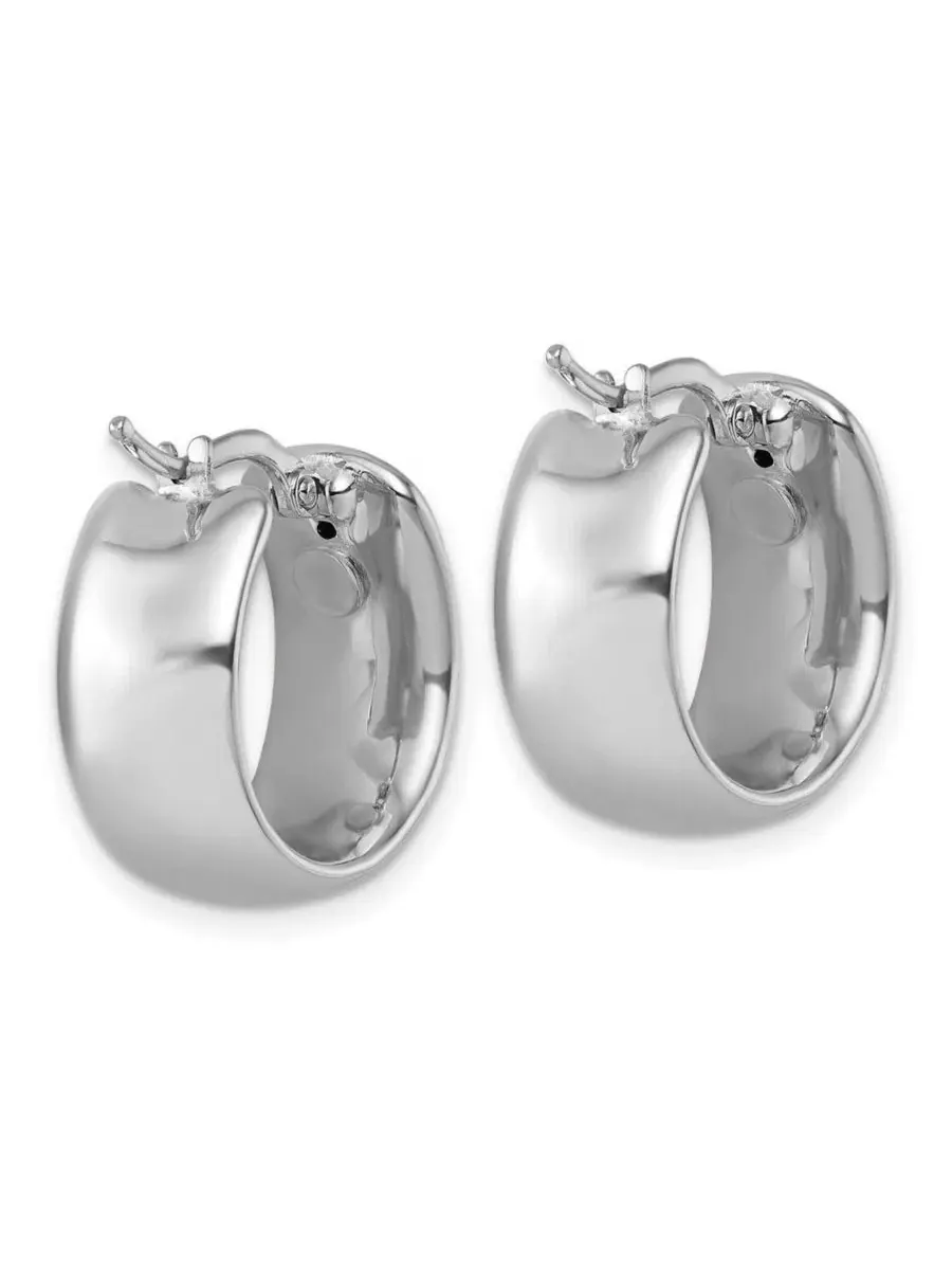 Серьги-кольца из желтого золота 18 карат, широкие, круглые Curata Jewelry — изображение 5 из 7, оттенок золотистый