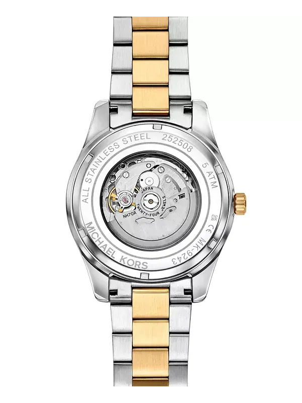 Мужские автоматические часы Lexington из двухцветной нержавеющей стали, 45 мм Michael Kors — изображение 4 из 4