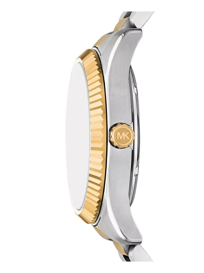 Мужские часы Lexington Automatic с двухцветным корпусом из нержавеющей стали, 45 мм Michael Kors — изображение 3 из 5