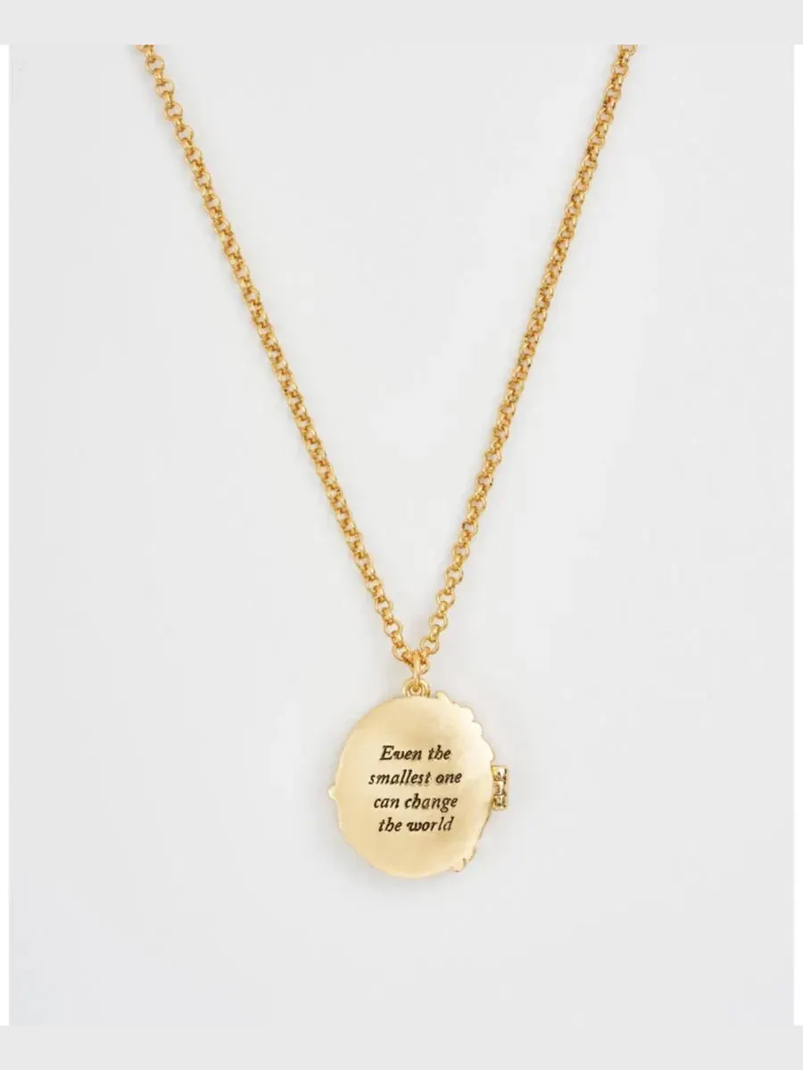 Подвеска-кулон с медальоном Peter Rabbit Cameo Locket Fable England — изображение 5 из 6, оттенок золото