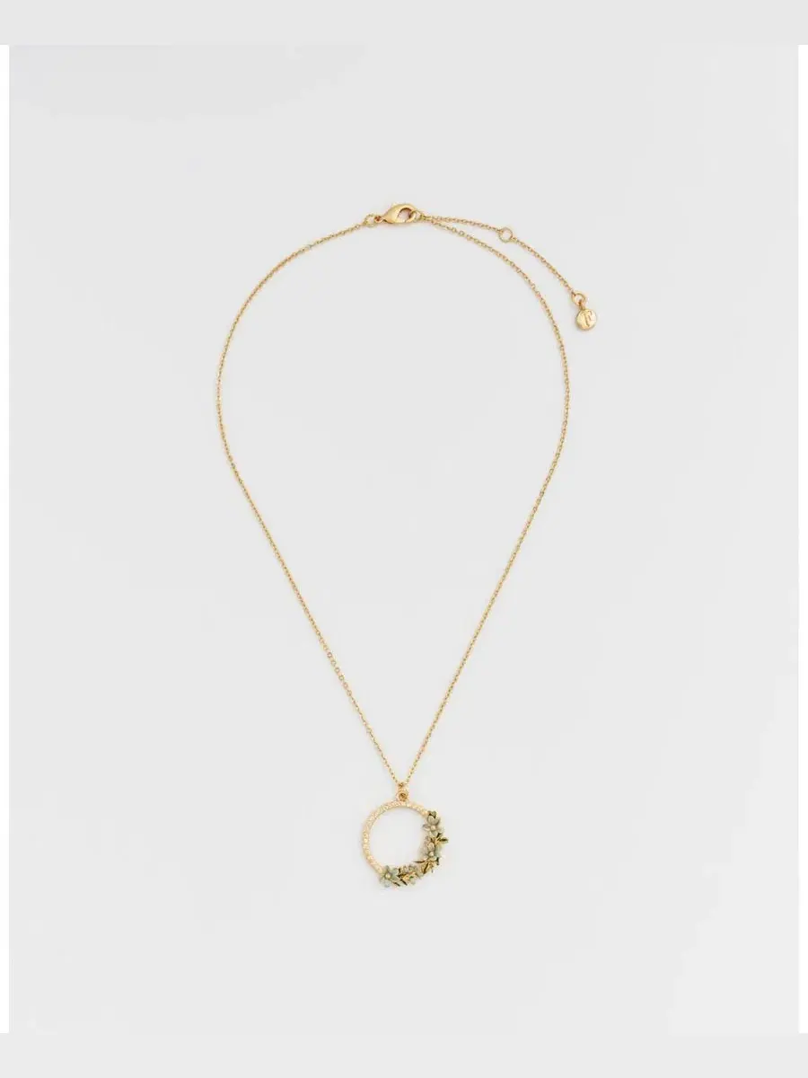 Кулон с цветочным венком Floral Wreath Necklace Fable England