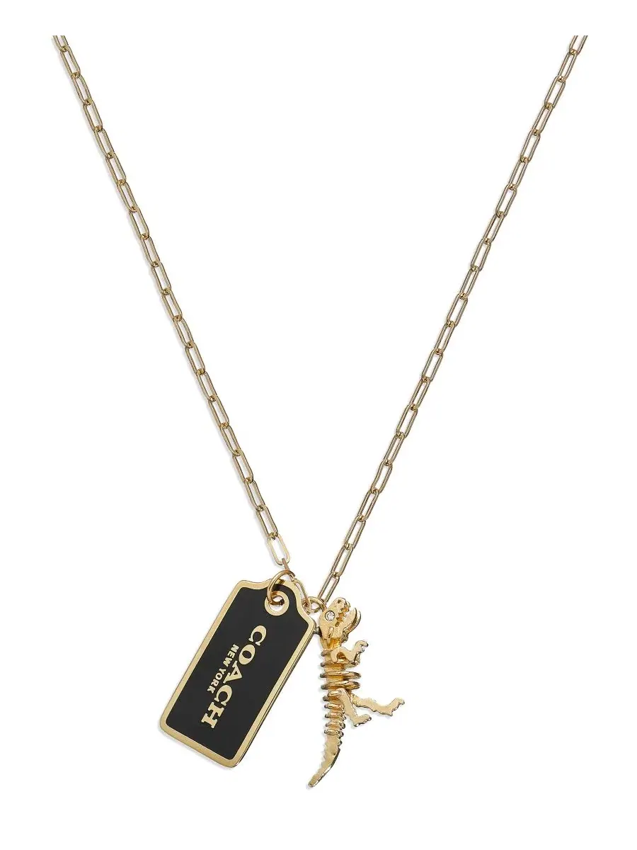 Колье с подвесками Signature Tag, модель Tag Pendant COACH