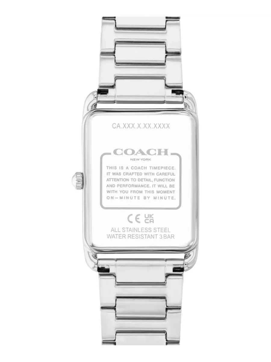 Часы Elliot унисекс с браслетом из нержавеющей стали серебристого цвета, 32x26 мм Coach — изображение 2 из 8